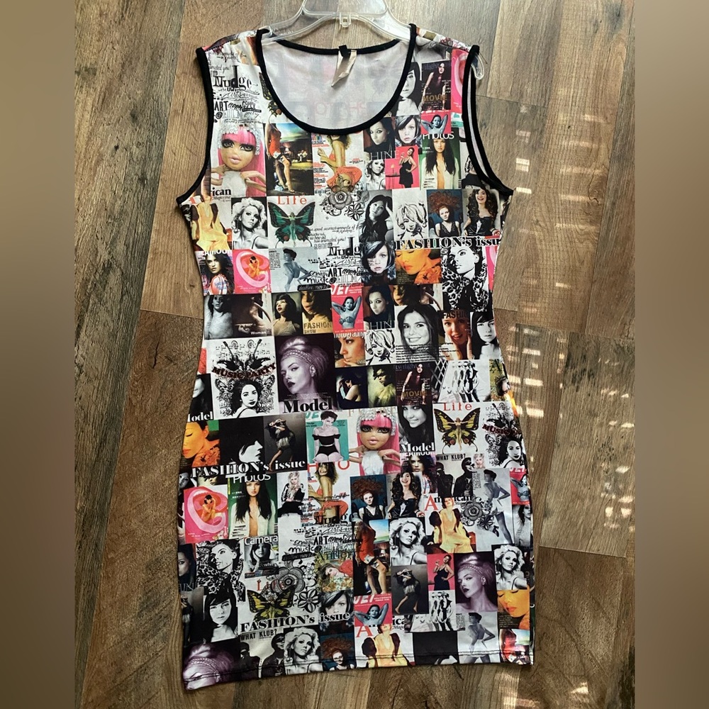 Y2K magazine Barbie dress